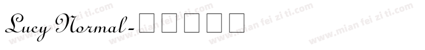 Lucy Normal字体转换